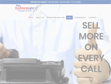 Tablet Screenshot of informermessages.com